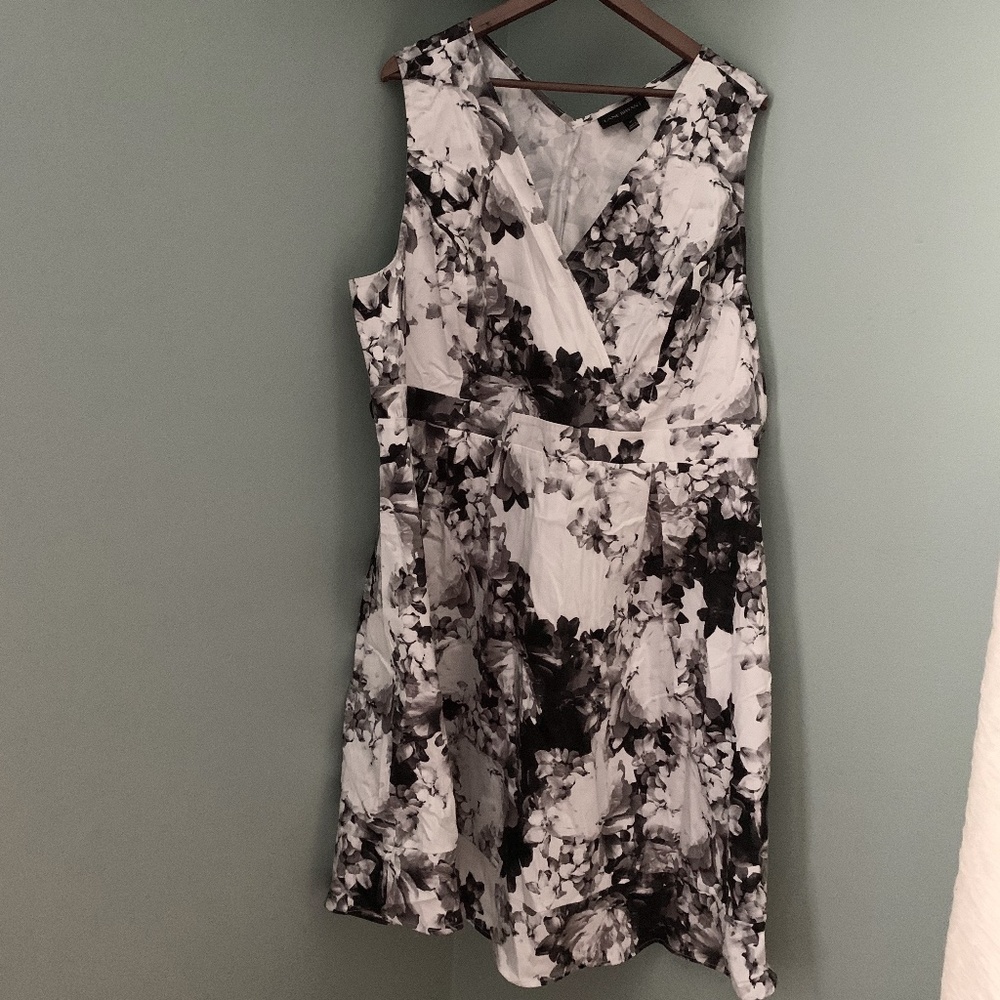 Lane Bryant Modern Graphic Print Seamed Dress